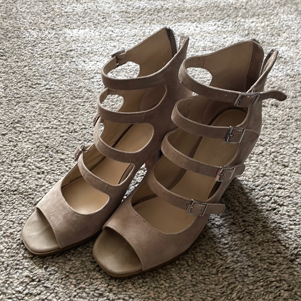 Seychelles Tan Strappy Heels